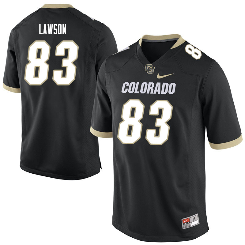 Men #83 Erik Lawson Colorado Buffaloes College Football Jerseys Sale-Black - Click Image to Close